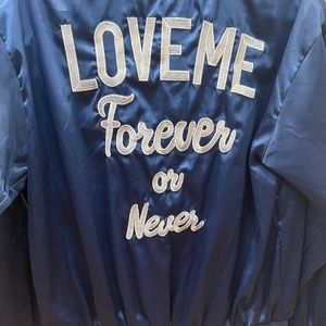 Love me forever or never jacket